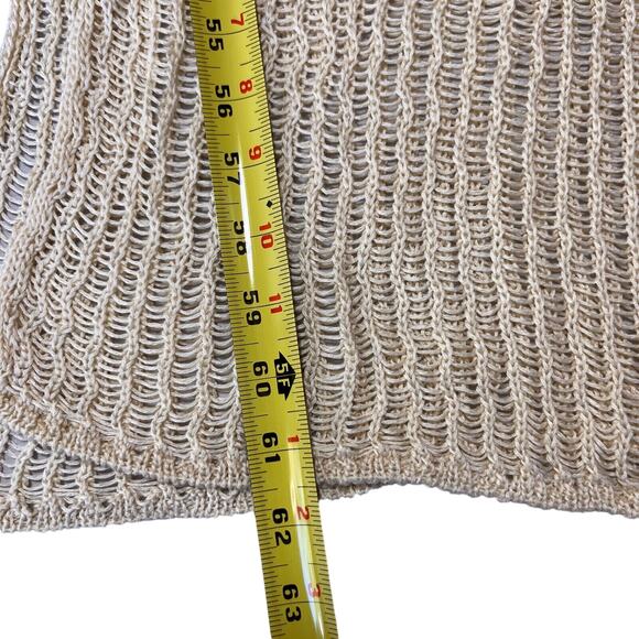 MAEVE Anthropologie Maxi Open Knit Crochet Cardigan in Natural color Onesize - Picture 7 of 8